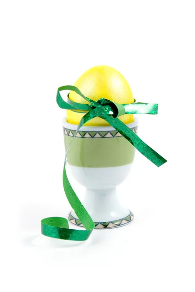 Yellow easter egg — Stock Photo, Image