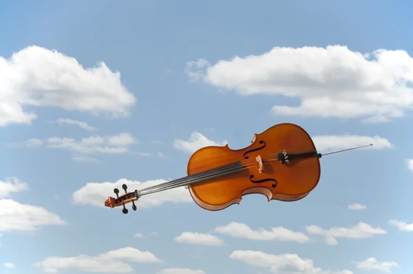 飞行大提琴 — 图库照片