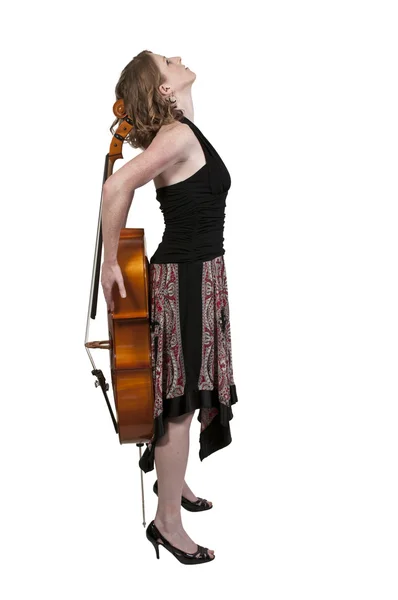 Violoncellista donna — Foto Stock