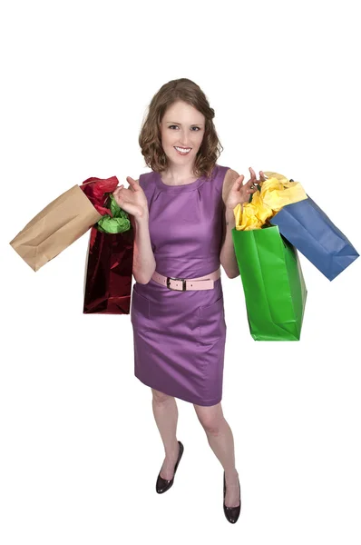 Mulheres sacos de compras — Fotografia de Stock