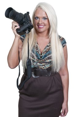 Woman Photographer clipart