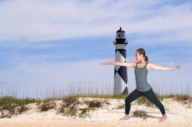 Yoga yapan kadın