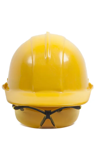 Safety Glasses and Hard Hat — Stock Photo, Image