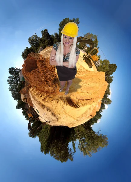 stock image Female Construction Worker