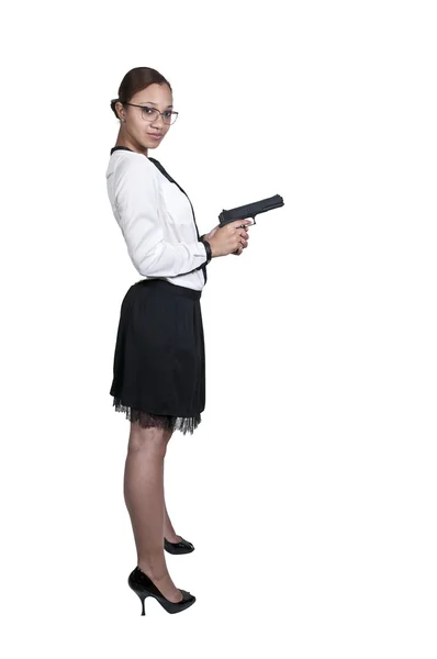 Detective mujer — Foto de Stock