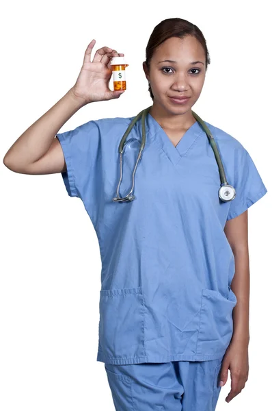 Zwarte vrouw arts — Stockfoto