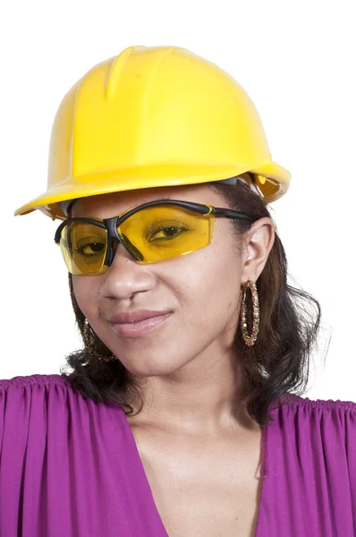 Női építőmunkás — Stock Fotó