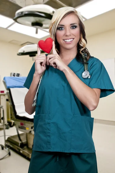 Cardiologista feminina — Fotografia de Stock