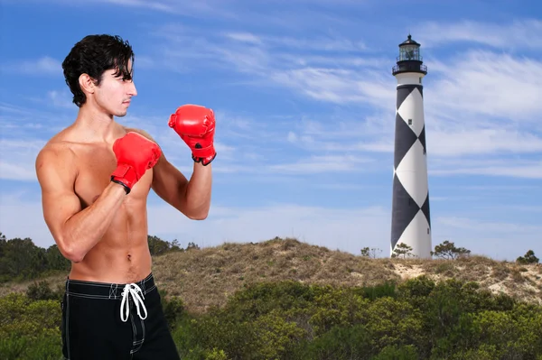 Boxeador masculino — Foto de Stock
