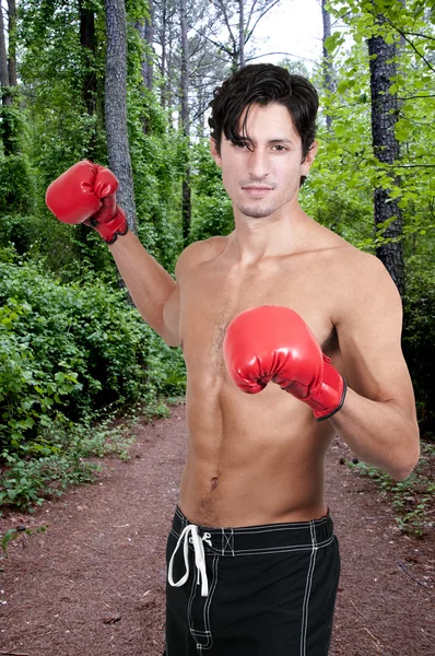 Boxeador masculino — Foto de Stock