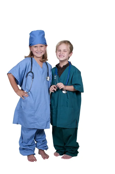 Маленькие врачи — стоковое фото