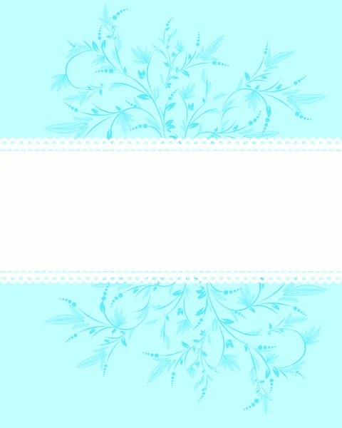 Vector flower background for invitation — Stock Vector