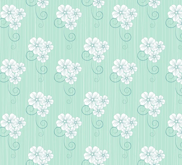 花のパターン ベクトルの背景 — ストックベクタ