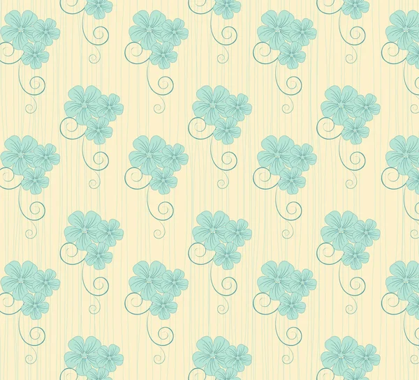 花のパターン ベクトルの背景 — ストックベクタ