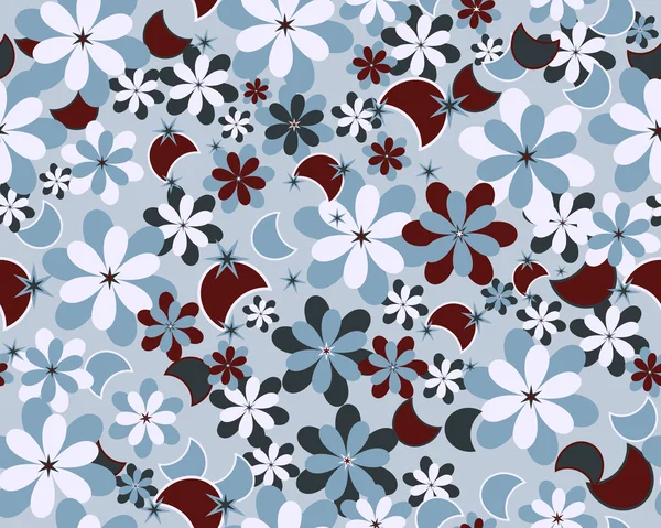Нежный векторный цветочный узор — стоковый вектор