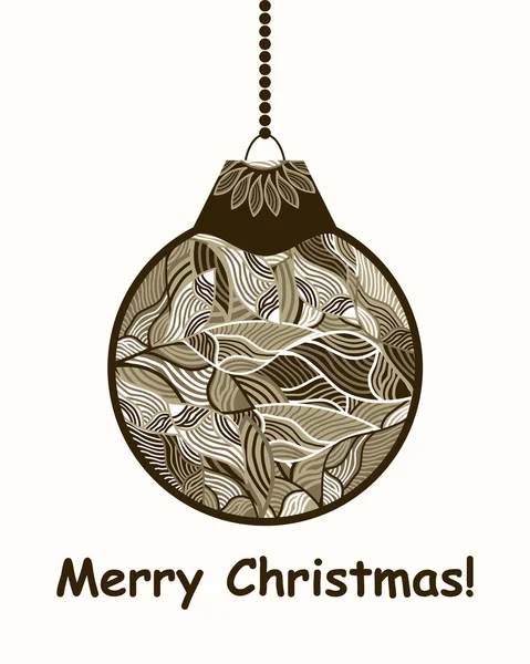 Vector estilizado bola de Navidad — Archivo Imágenes Vectoriales