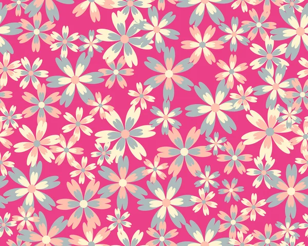 Modèle de fleur vectorielle sans couture — Image vectorielle