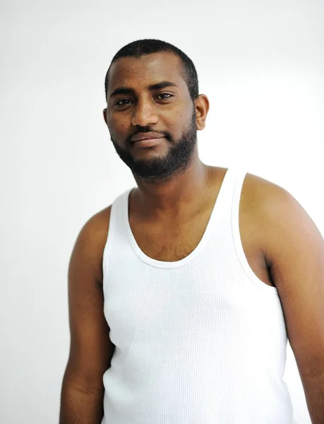 Mooie zwarte man portret — Stockfoto