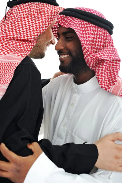 따뜻한 회의 두 아랍어 남자 — 스톡 사진