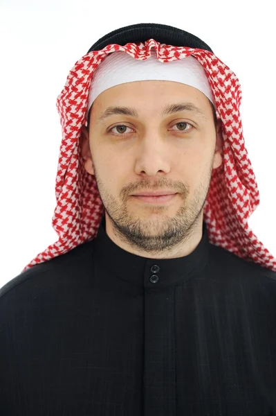 Man wearing arabic middle eastern traditional clothes — Stock Photo, Image