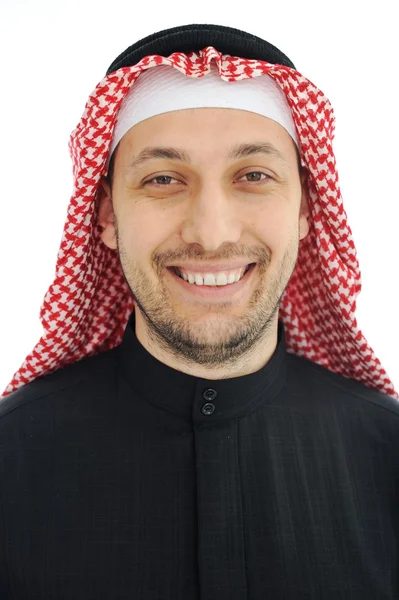 Man wearing arabic middle eastern traditional clothes — Stock Photo, Image