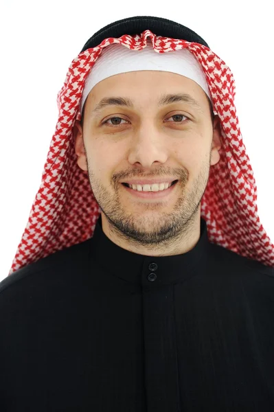 Uomo che indossa abiti arabi mediorientali tradizionali — Foto Stock