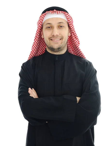 Homem vestindo roupas tradicionais árabes do Oriente Médio — Fotografia de Stock