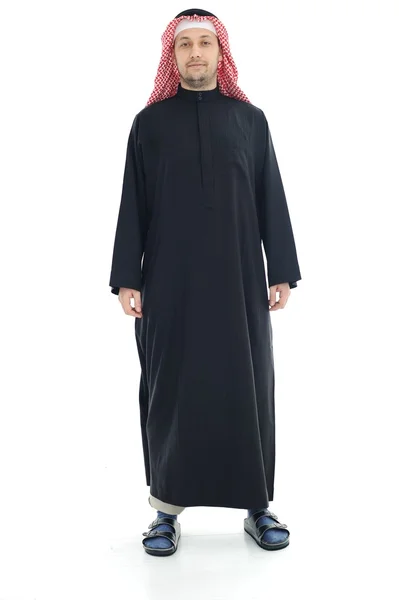 Человек в арабской ближневосточной традиционной одежде — стоковое фото