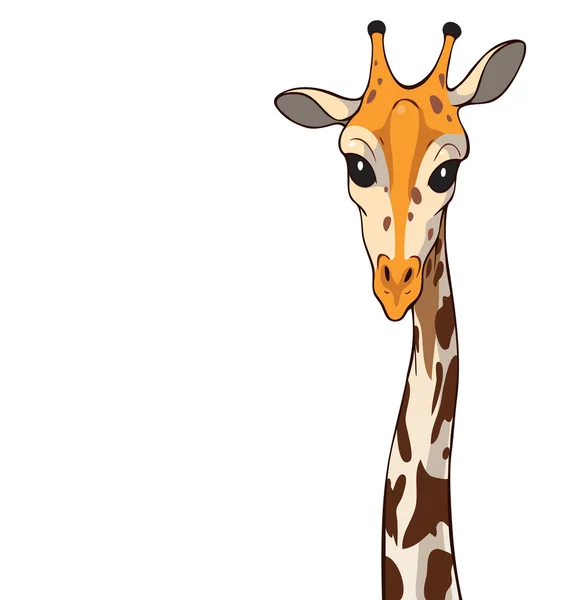 Illustration of a giraffe with a slender — 图库照片