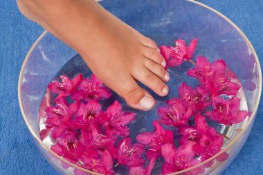 Feet in the water clipart