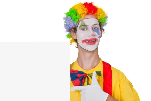 Clown pubblicità — Foto Stock