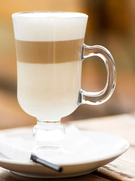 커피 라떼 한잔 — 스톡 사진