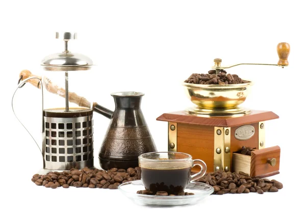 Mühle und Kaffee — Stockfoto