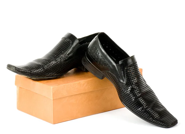 Módní mužské boty izolovaných na bílém pozadí — Stock fotografie