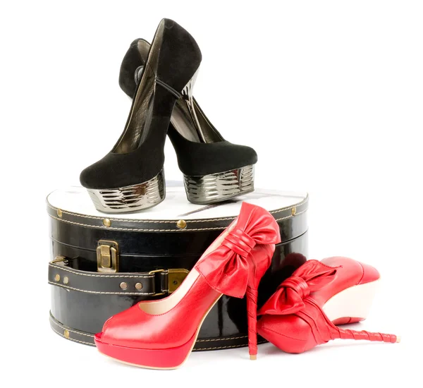 Sexiga fashionabla fruntimmersaktig skor — Stockfoto