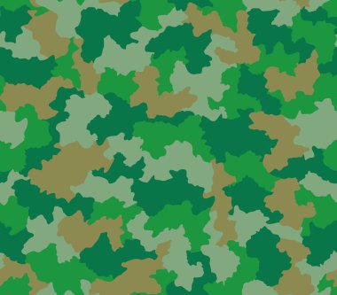 Green camouflage seamless pattern clipart