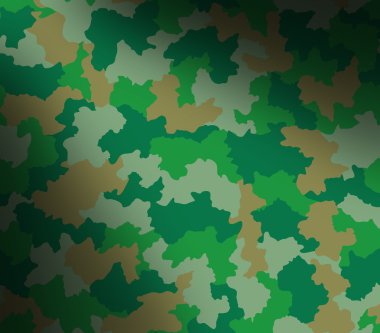 Green camouflage pattern lit diagonally clipart