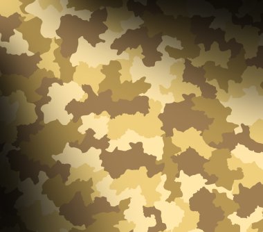 Desert camouflage pattern lit diagonally clipart