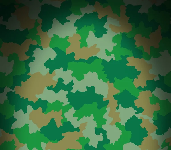Padrão de camuflagem verde iluminado de cima — Fotografia de Stock