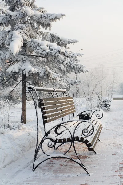 Stadtlandschaft im Winter — Stockfoto