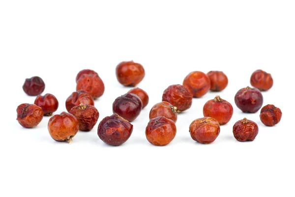 Ervas: Zimbro vermelho seco (Juniperus oxycedrus) bagas — Fotografia de Stock