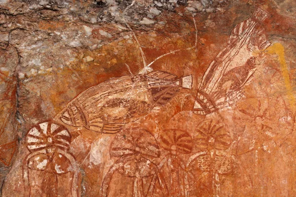 Рок-арт аборигенов — стоковое фото