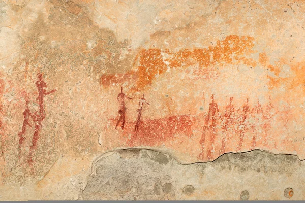 Pintura rupestre de bosquimanos — Foto de Stock