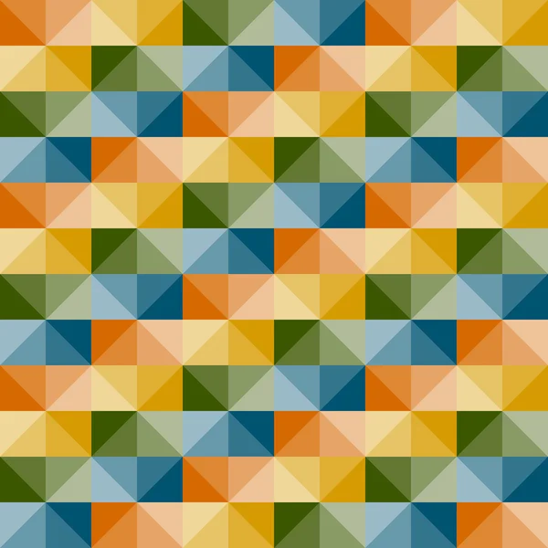 3 d の錯覚とシームレスな幾何学的なパターンをベクトル — ストックベクタ