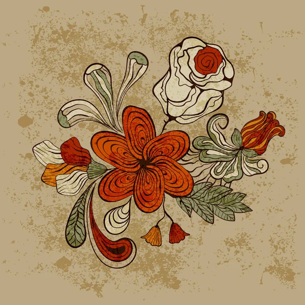 Patrón floral del vector — Archivo Imágenes Vectoriales