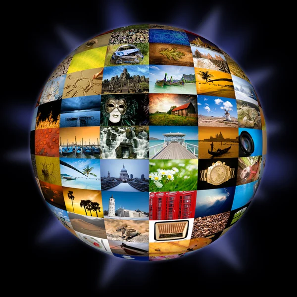 Abstract photography globe — Stock Photo, Image