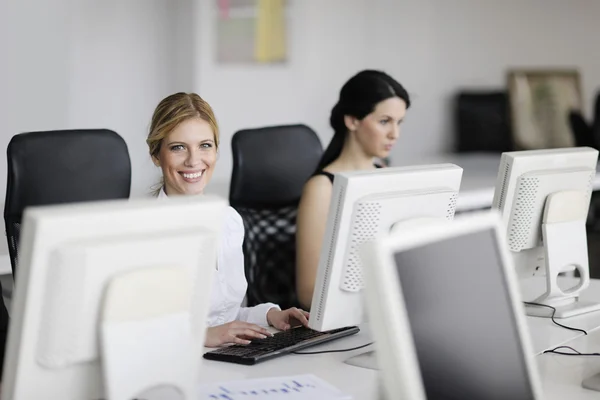 stock image Business group working in customer and help desk office