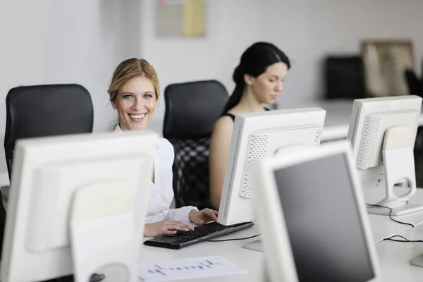 stock image Business group working in customer and help desk office