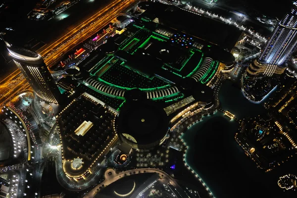 Panorama of down town Dubai city at night — Free Stock Photo