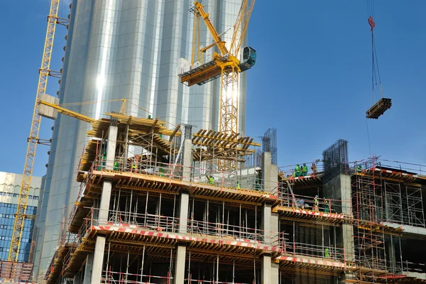 Construction site with crane — Stock Photo, Image